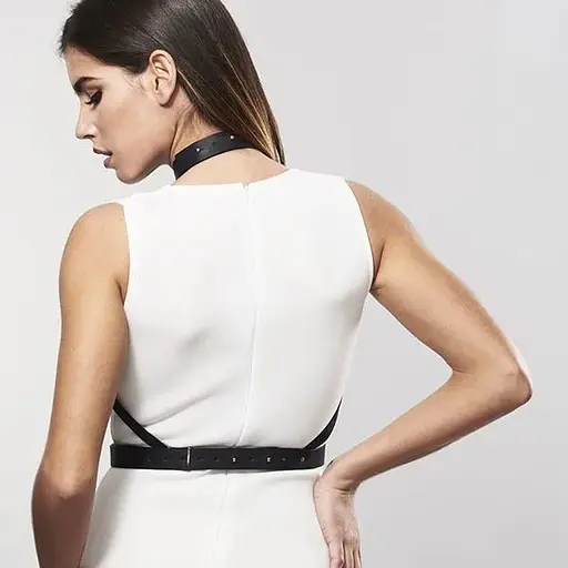 Портупея Bijoux Indiscrets Maze - H Harness Black - фото 8