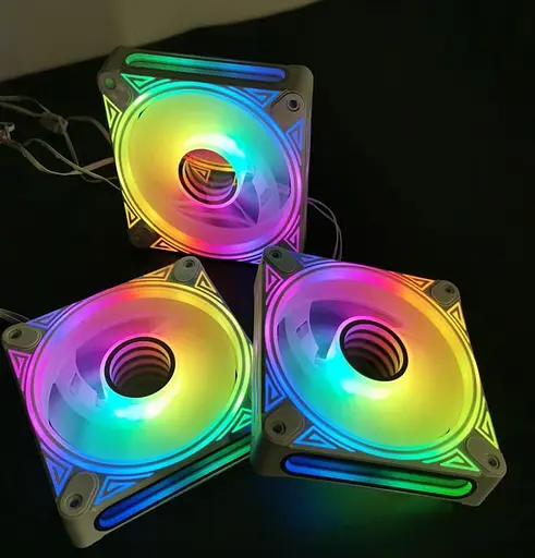 Вентилятор Coolmoon 120мм CM-DM1-W Forward (CM-DM1-W-F) White - фото 8