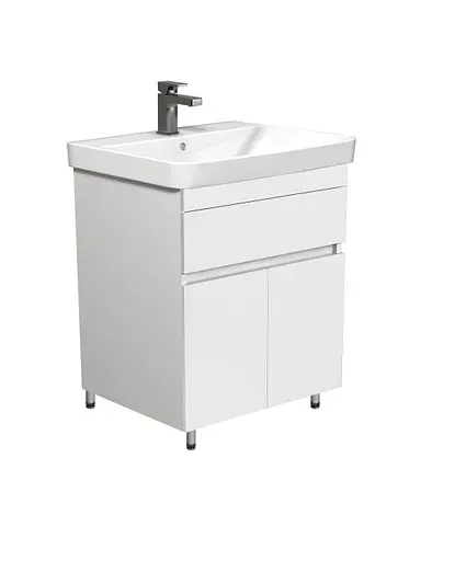 Тумба Мойдодир City White 70 з умивальником Vivace 70 Білий підлогова Білий - фото 5