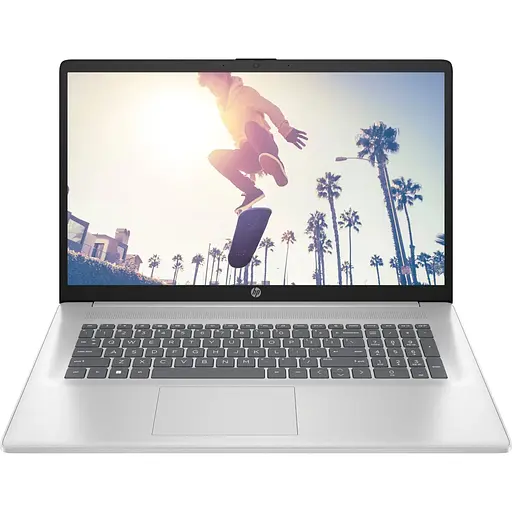 Ноутбук Office HP 17-cn3001nq 17.3", Intel Core i5-1334U, 16 GB RAM, 1 TB SSD, Intel Iris Xe, DOS, сріблястий