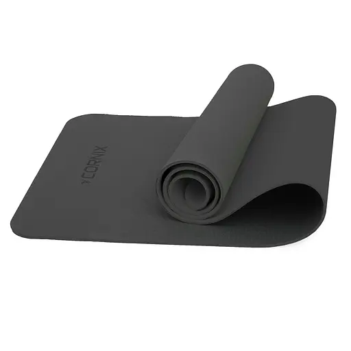 Коврик спортивный Cornix TPE 183 x 61 x 0.6 см для йоги и фитнеса XR-0350 Black - фото 1
