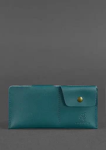 Кожаный портмоне-купюрник 8.0 зеленый - фото 4