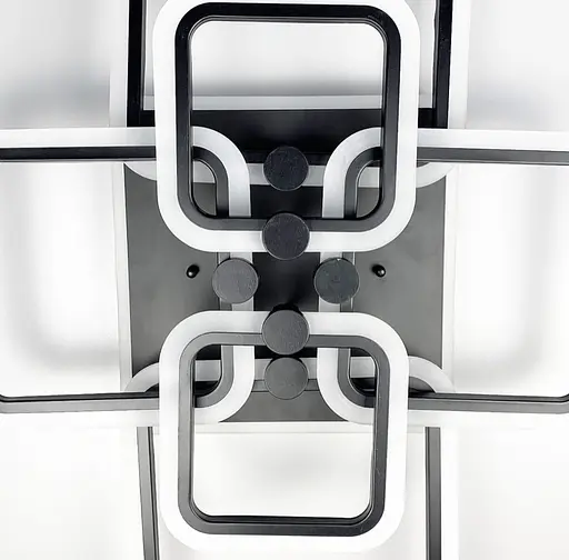 Світлодіона LED люстра на 2+2+2 ріжки | Line F | Арт. A2503/2+2+2 BK - фото 2