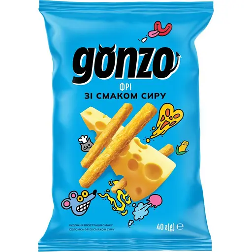Соломка фри Gonzo со вкусом сыра 40 г (903646)