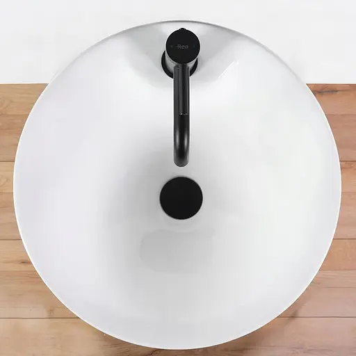 Умивальник Rea Agnes монолітний білий REA-U9906, Білий - фото 5