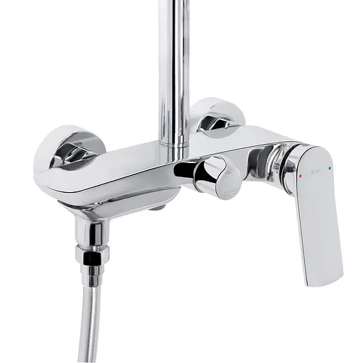 Душова система універсальна Qtap Slavonice на три споживача (з виливом) QTSLA111CRM45909 Chrome, Хром - фото 4