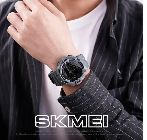 Мужские спортивные часы Skmei 1472 Champion Серые - фото 2