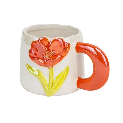Чашка Elisey Оранжевый тюльпан 400 мл оранжевый (4013-004)
