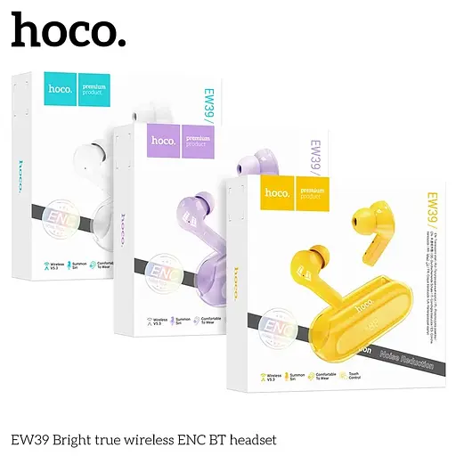Беспроводные TWS наушники Hoco EW39 вакуумные white - фото 4