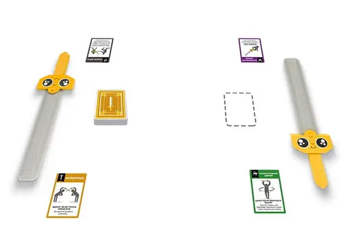 Настільна гра Rozum Влаштуймо бутафорними мечами ДВОБІЙ за КАРТИ (Let's Hit Each Other with Fake Swords) (укр.) ( R087UA ) - фото 3