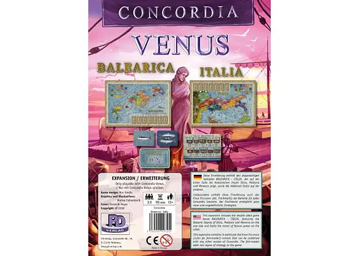 Настільна гра PD-Verlag Конкордія Венера: Балеарські острови та Італія (Concordia Venus: Balearica - Italia) (англ.) (PS012)