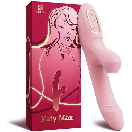 Вибратор-кролик с вращением ствола и вакуумной стимуляцией KisToy Katy Max - фото 5