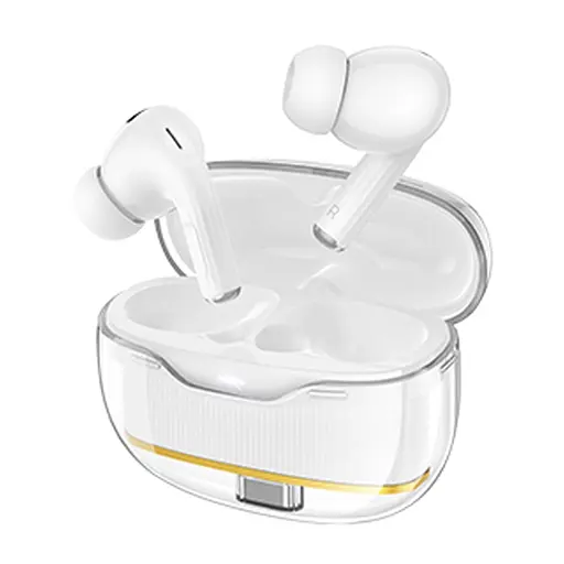 Навушники бездротові Hoco TWS EW54 вакуумні білий - фото 2