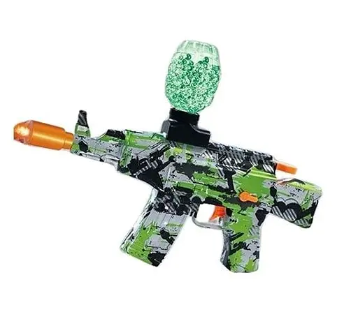 Автомат, аккумулятор, стреляет гелевыми пулями (7-8 мм), свет, аксессуары, 41x7.1x21 см