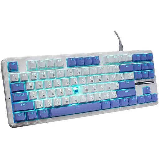 Клавіатура Aula F87 KRGD Blue UA White 6948391202464 (121944) - фото 2