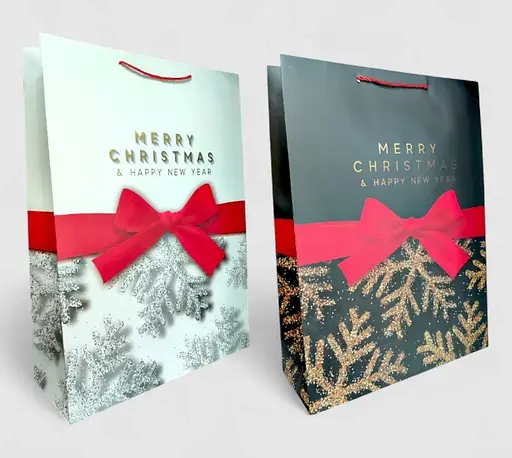 Подарунковий пакет "Merry Christmas" 40х55х15см, набір з 2-х штук bl2502-217