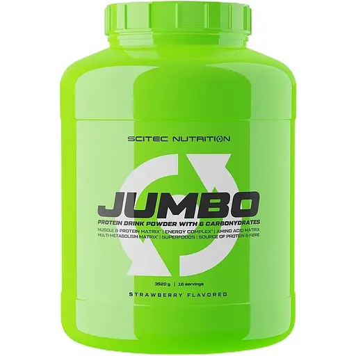 Гейнер Scitec Nutrition Jumbo Strawberry 3.52 кг