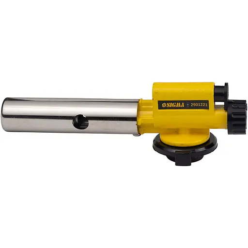 Пальник газовий Sigma турбо 360° з керамічним соплом та суцільнометалевим корпусом Ø22 мм 155 мм (2901221) - фото 1