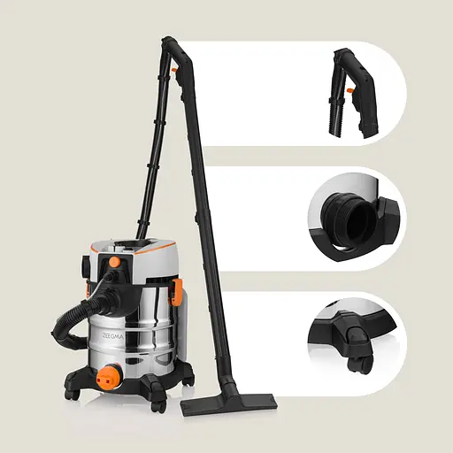 Пилосос Zeegma Zonder PRO AQUA професійний миючий Silver - фото 7