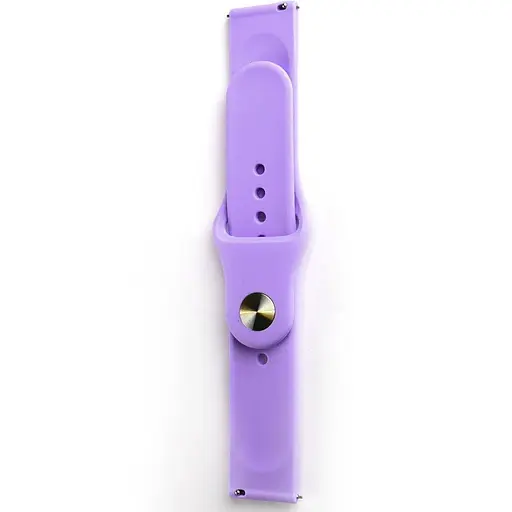 Ремешок Silicone 20 mm Watch Active/Galaxy S4 42 mm/Gear S2/Xiaomi Amazfit Lilac Фиолетовый - фото 1