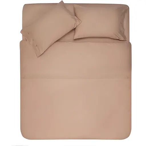 Набір постільної білизни 1,5сп Ardesto Mix&Match, підковдра 160х220см, 100% бавовна, сатин, бежевий (ART1622SI) - фото 1