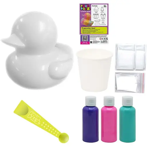 Набор для творчества ToyMonster Pour Palz Флюид Арт Утенок Ягодная фантазия (GS-G26261C) - фото 4