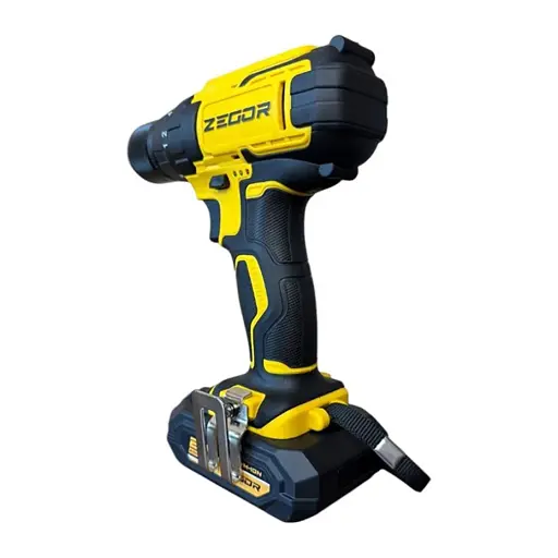 Шуруповерт профессиональный аккумуляторный Zegor CDP-21/21В/37 Нм/две скорости/2 батареи 21 В 2 Ач/реверс/подсветка/кейс
 - фото 5