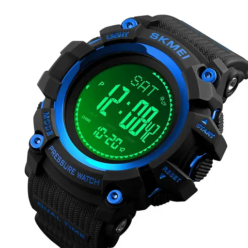 Розумний Годинник Skmei Processor з Шагомером і Барометром Синій - фото 2