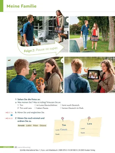 Schritte international Neu 1. Kursbuch + Arbeitsbuch mit Audios online - фото 7