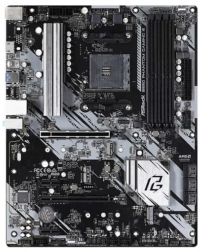 Материнская плата AsRock B550 Phantom Gaming 4 (B550 Phantom Gaming 4) (Socket AM4, AMD B550, Micro-ATX) - фото 1