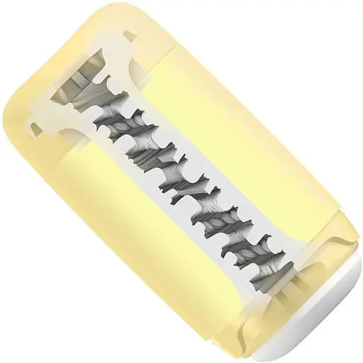 Мастурбатор Tenga Puffy Custard Yellow - фото 4