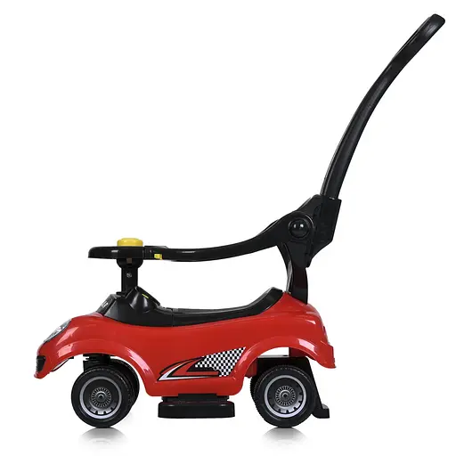 Каталка-толокар Bambi Racer M 5784-3 с родительской ручкой и музыкой, красный - фото 7