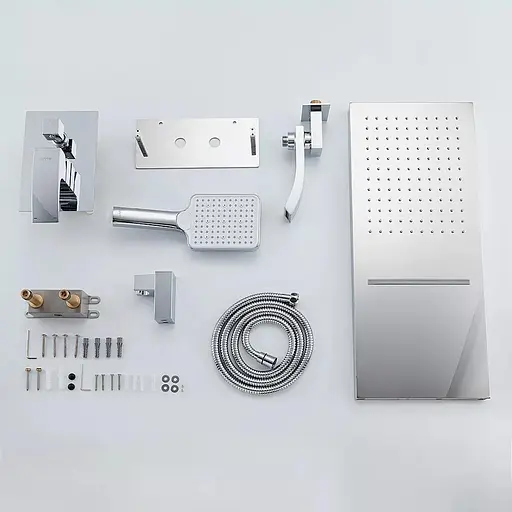 Душова система прихованного монтажу Gappo G7107-70, Хром - фото 3