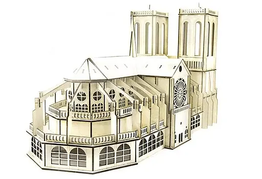 Дерев'яний конструктор Собор Паризької Богоматері | Woodzle | 202 деталі - фото 7