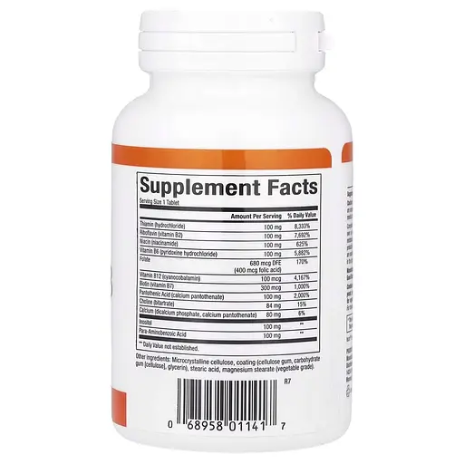 Комплекс вітамінів групи B Natural Factors Complete B, 90 таблеток - фото 2