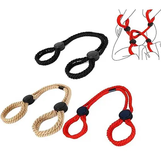 Наручники для рук и ног универсальные БДСМ Черный - Садо-мазо - фото 3