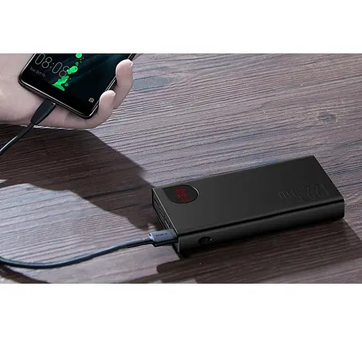 Павербанк Baseus Adaman с технологией QC3.0+PD3.0 20000 mAh 22.5W черный - фото 6