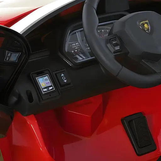 Електромобіль дитячий Bambi Lamborghini M 6026EBLR 3 два мотори м'які колеса шкіряне сидіння - фото 4