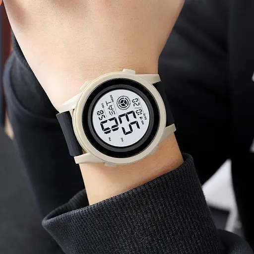 Наручний годинник чоловічий 2082KHWT Khaki-White Skmei acs0030314 - фото 3