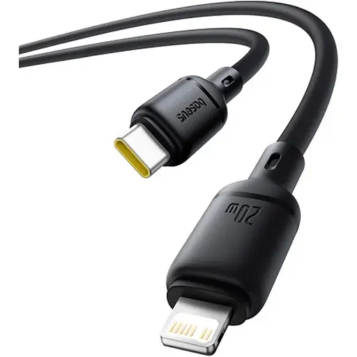 Кабель Baseus Silky Series USB-C to Lightning 20W 1m Black (P10377700113-00) [155530] - фото 2