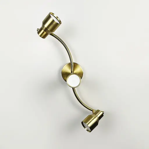 Латунний світильник із 3-ма регульованими плафонами | Арт. 52039/3 TBS | Line F - фото 1