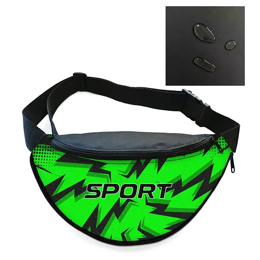 Сумка-бананка мужская/женская Sport 32×16 см с расширителем поясная сумка или сумка через плечо (02884)