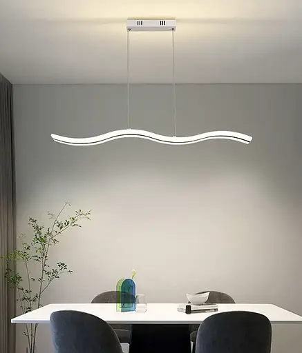 Світлодіодна люстра Хвиля PJ810 100х10см (Біла) - фото 4