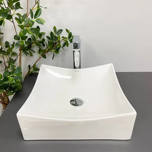 Умивальник VBI Viareggio S white накладний VBI-016200, Білий - фото 4