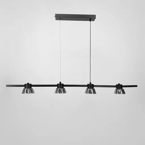 Видовжена люстра HILDFRID на 4 плафони Line.F MJ 179L-950 BK - фото 6