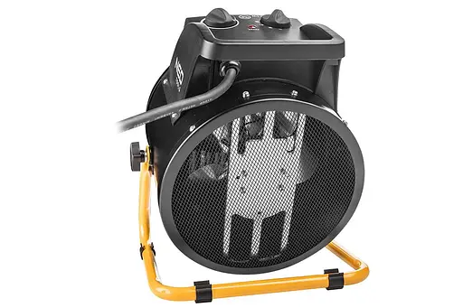 Теплова гармата Neo Tools електрична, 5кВт, 80м кв, 588м куб/год, 380В, керамічний нагрів. елемент (PTC), чорний - фото 2