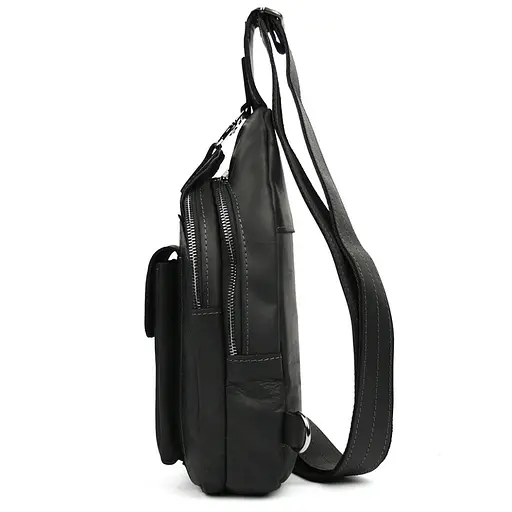 Модный рюкзак слинг на одну шлейку черный TARWA 17х7х33.5 см sum0028454 - фото 4