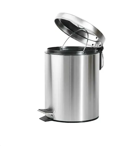 Мусорное ведро круглое Zerix Solo-TC0105 SS Color 5 л нержавейка (ZX5897)  - фото 3