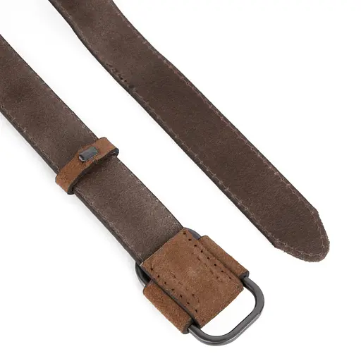 Ремень женский замшевый JK-2548 светло-коричневый под джинсы (100 см) - фото 4