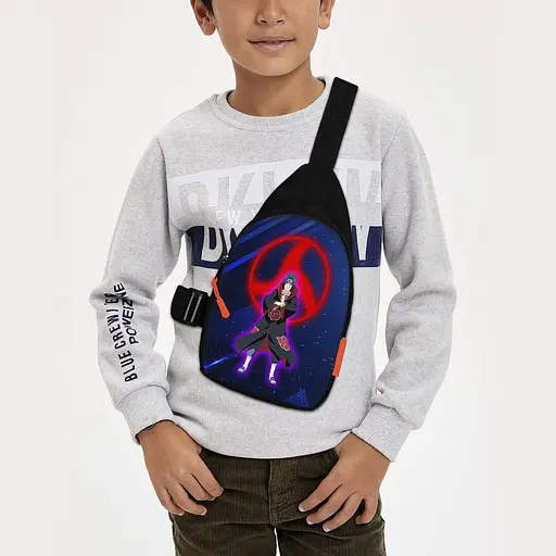 Сумка через плече дитяча Аніме Naruto 29х17 см сумка слінг для хлопчика (02042)